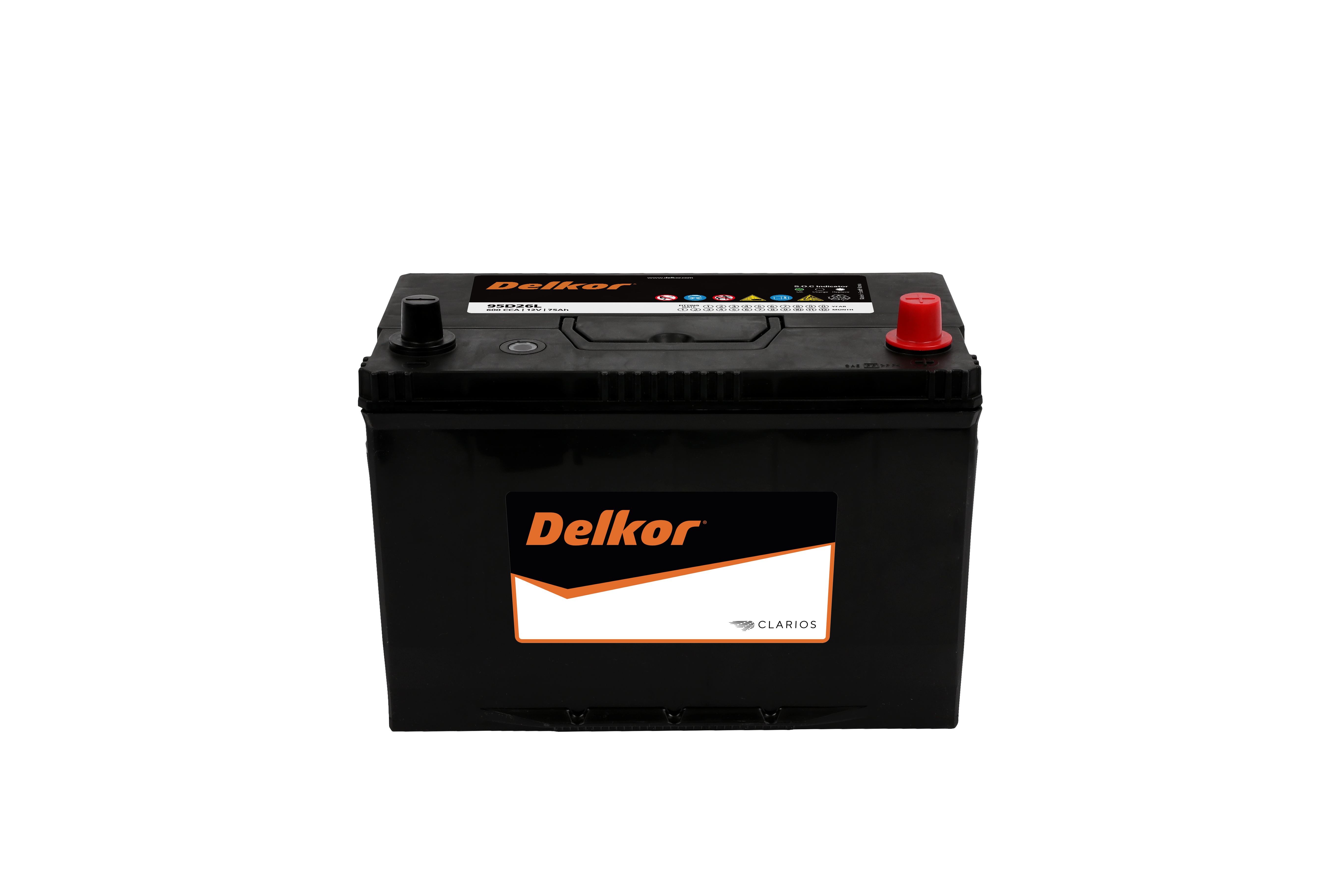 แบตเตอรี่ Delkor 95D26L (Sealed Maintenance Free Type) 12V 75Ah